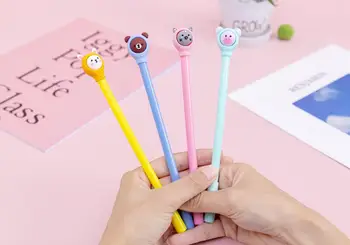 

Creative Cartoon Cheap and Affordable Small Animal Student Gel Pen Black 0.5mm Student Stationery School Office Supplies Gift