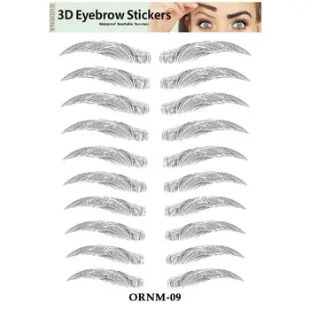 

3D Eyebrow Sticker Fake Brow Semi-Permanent Water Transfer Eyebrow Makeup Embroidery Tattoo Tools Patch brow Waterproof Eye L4C3