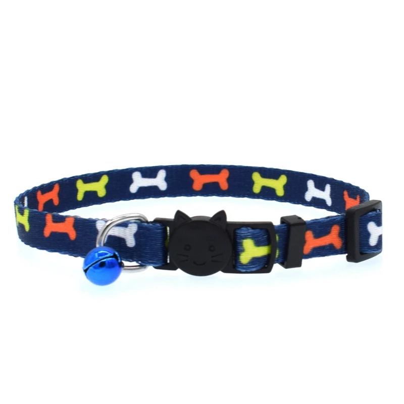 Ошейник для кошек, ошейник для котенка, кошки, катзенхалсband, Afety, с пряжкой, регулируемый, с принтом, ошейники, товары для домашних животных