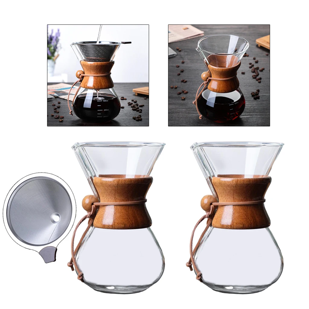 Heat Resistant Pour Over Coffee Maker 