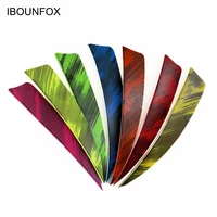 50pcs 3/4/5inch Archery Arrow Feather Fletching Ink Painting High Quality Real Archery Fletches Bow And Arrow Accessories 1