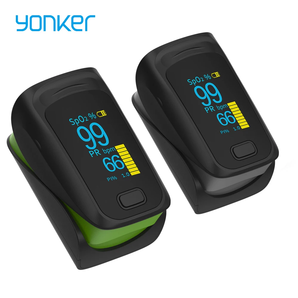 Пульсоксиметр Пальчиковый Yonker медицинский портативный цифровой прибор с OLED