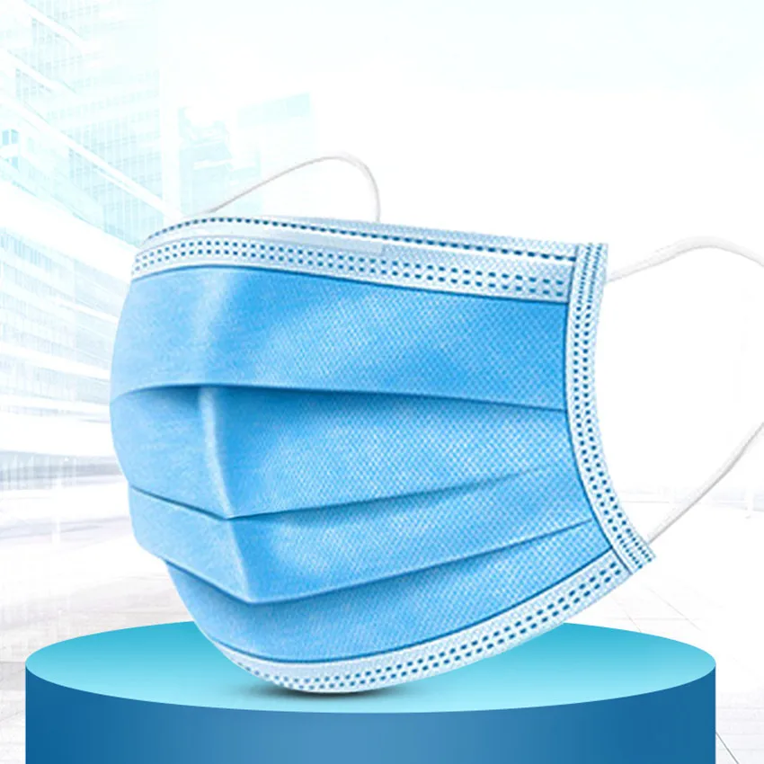 

100pcs Masks Disposable face Mask 3 layers mouth mask epidemic protection Mask Breathable Mouth Cover Earloop Face Mouth Masks