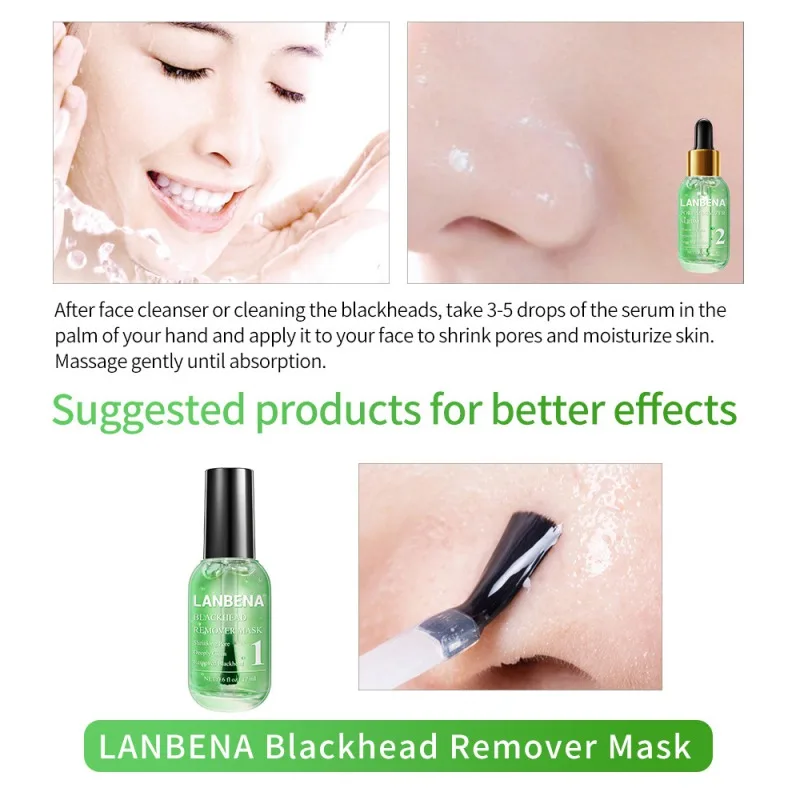 Глубокая Очищающая Сыворотка для лица сужает поры лица EssenceBlackhead удаление пилинг маска против акне