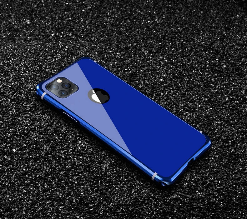Для iPhone 11 Pro Max чехол Роскошный тонкий металлический алюминиевый сплав жесткий пластиковый гибридная Защитная Броня чехол для телефона iPhone 11