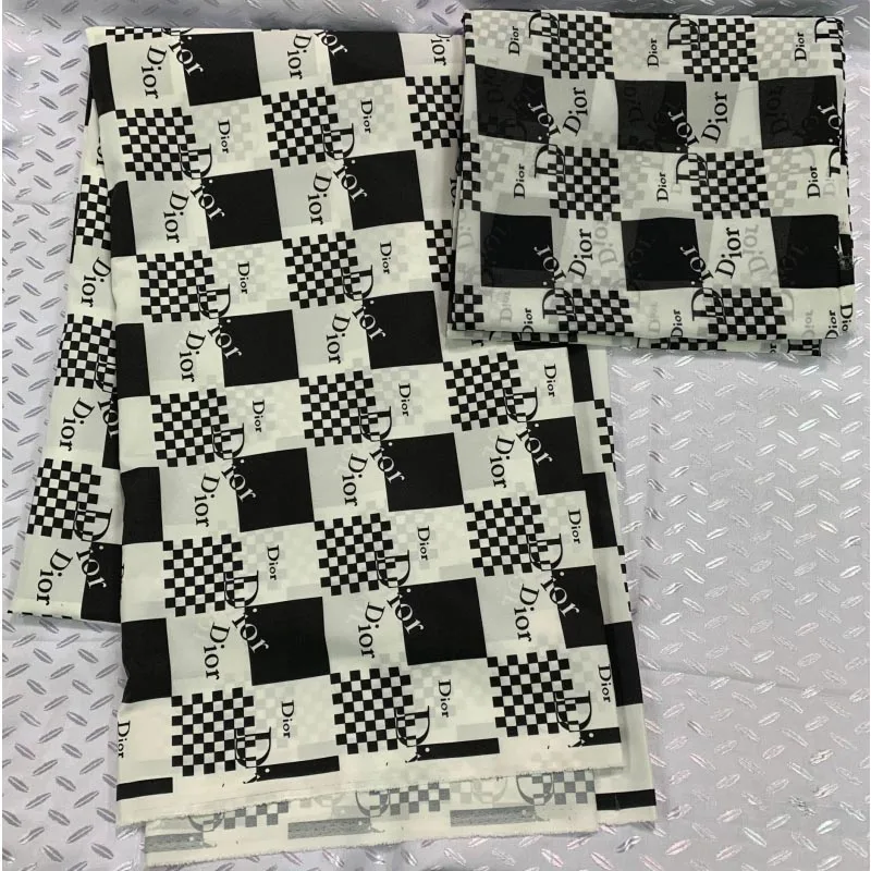 lmitated африканская шелковая атласная ткань воск шифон печать Анкара снег спиннинг дышащий 4 ярдов+ 2 ярдов Африканский шифон воск