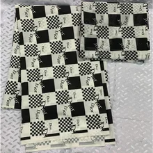 lmitated африканская шелковая атласная ткань воск шифон печать Анкара снег спиннинг дышащий 4 ярдов+ 2 ярдов Африканский шифон воск