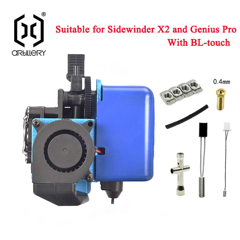Artillery Sidewinder X2 And Genius Pro Extruder Kit, Automatic Leveling