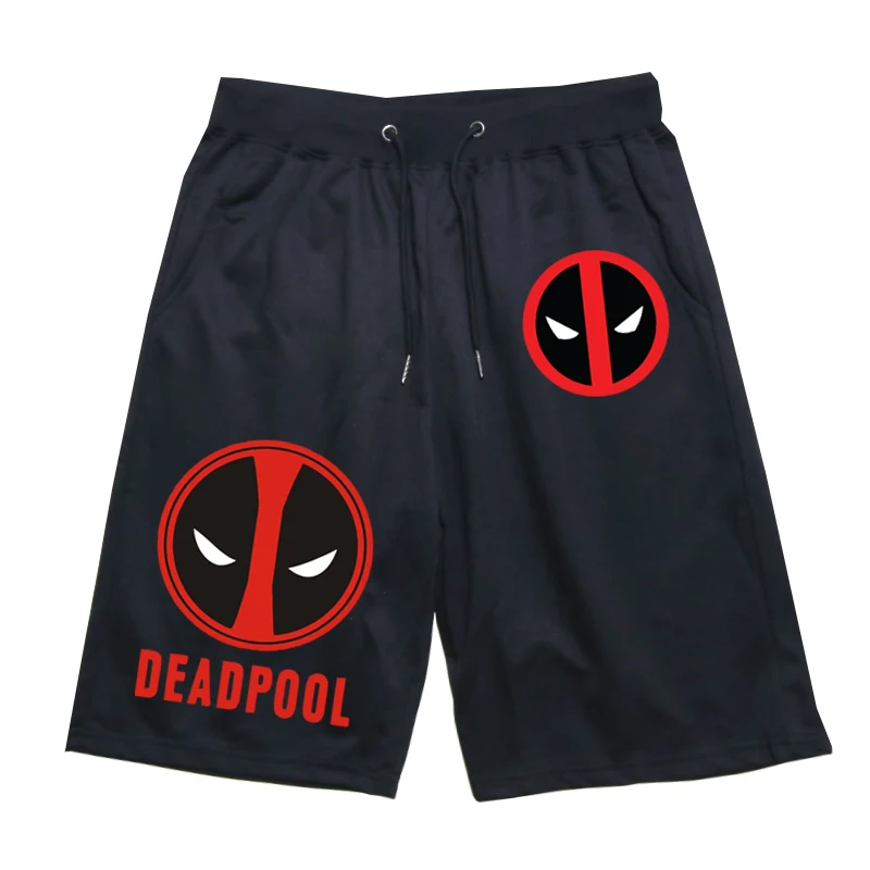 Супергерой Дэдпул, короткие штаны, повседневные, дышащие, хлопковые, спортивные, короткие штаны, Уэйд Уинстон Вилсон, повседневные штаны для фитнеса