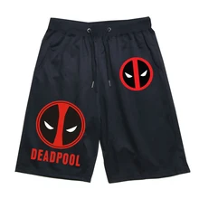 Супергерой Дэдпул, короткие штаны, повседневные, дышащие, хлопковые, спортивные, короткие штаны, Уэйд Уинстон Вилсон, повседневные штаны для фитнеса