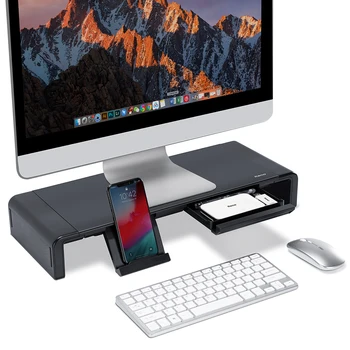 

Table Desktop Monitor Stand Riser with Storage Box Phone Holder Computer PC Laptop Stand Desk Support Xiaomi/Macbook Notebook TV
