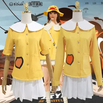 

Peace Cos Elite Little Yellow Clothes Eat Chicken Little Yellow Duck Cos Clothes Couple Daily Clothes Suit Cosplay Costume