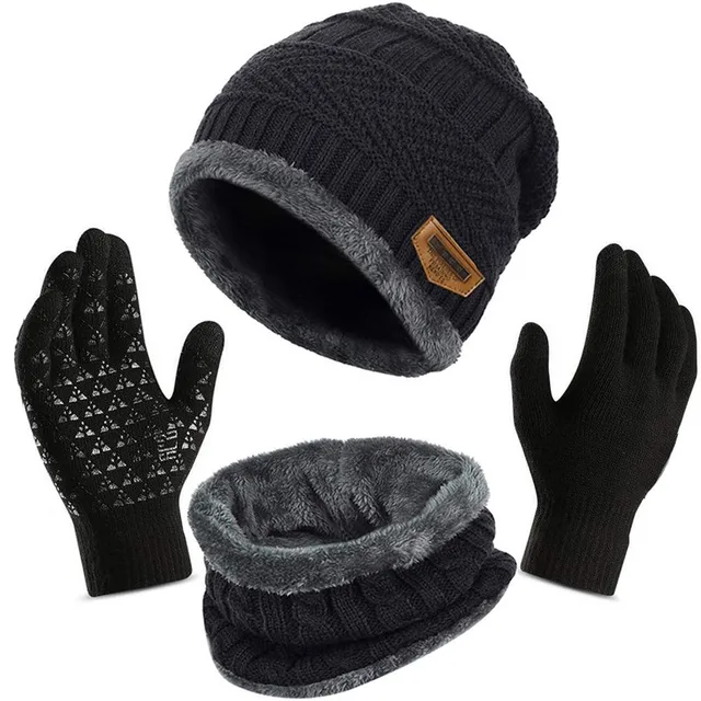 Sciarpa invernale cappello a cuffia Set per uomo guanti Touchscreen  invernali cappellino sciarpa cappello lavorato a maglia donna cappuccio in  lana spessa maschera cappellino cappelli Foular|Women's Scarf Sets| -  AliExpress