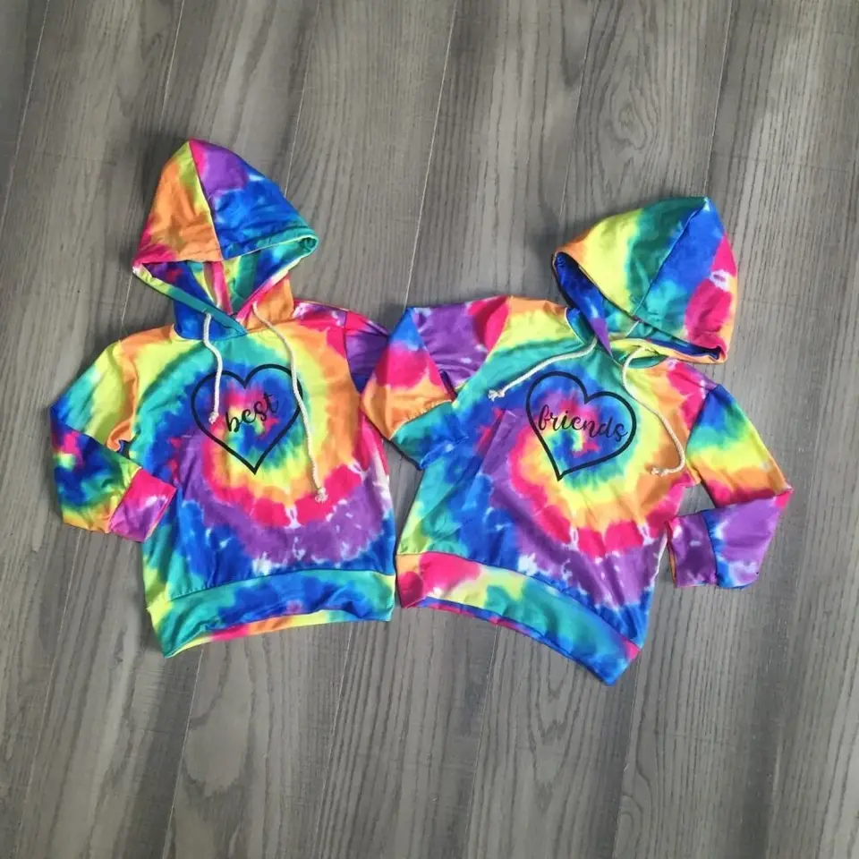 friends tie dye hoodie