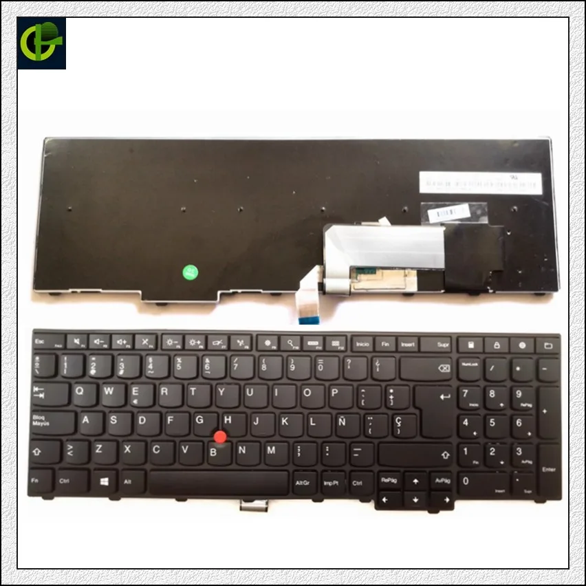 Клавиатура испанская для Lenovo ThinkPad W540 W541 W550s T540 T540p T550 L540 Edge E531 E540 L570 0C44592 |
