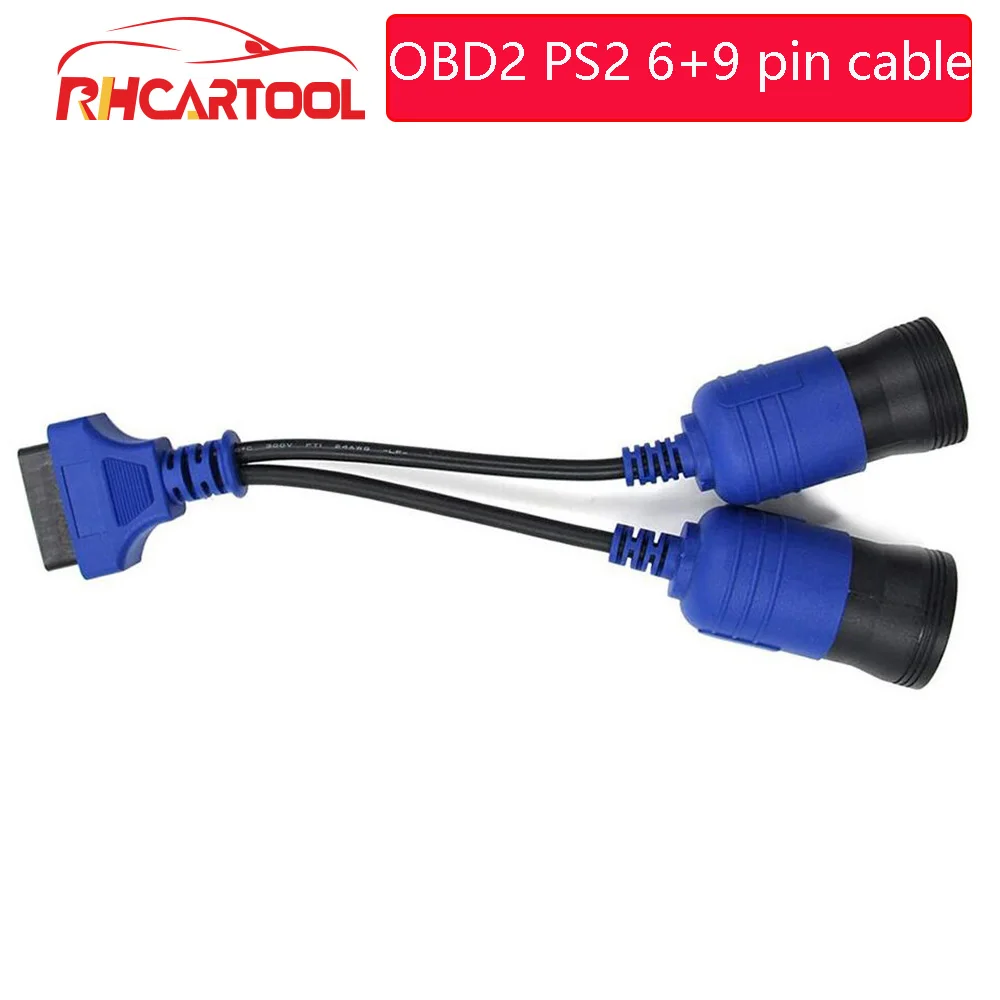 [XTOOL] для грузовика кабель OBD2 PS2 6+ 9 pin грузовик диагностический кабель 6 pin до 9 pin-код