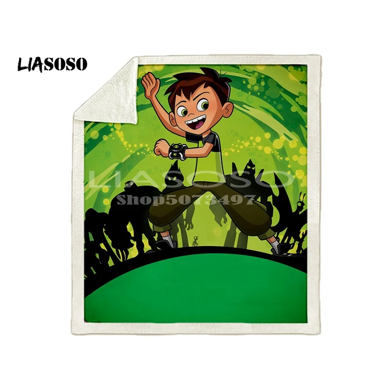 Новое поступление ben 10 comic Аниме одеяло s 3D печать мягкое одеяло s бросок на дом/диван/постельные принадлежности переносное взрослое одеяло для путешествий