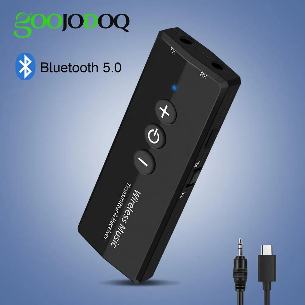 Bluetooth аудио приемник передатчик V5.0 беспроводной аудио EDR ключ 3,5 мм разъем Aux 3 в 1 адаптер для домашнего ТВ наушников ПК автомобиля