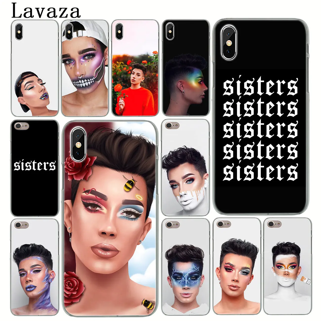 Lavaza James Charles X пустой холщовый жесткий чехол для телефона iPhone XR 11 Pro XS Max 8 7 6 6S 5 5S SE 4S 4