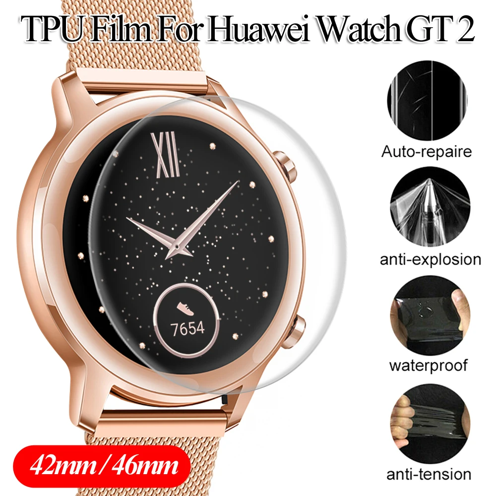 3 шт./лот Защитное стекло для Huawei Watch Gt 2 46 мм мягкая термополиуретановая пленка