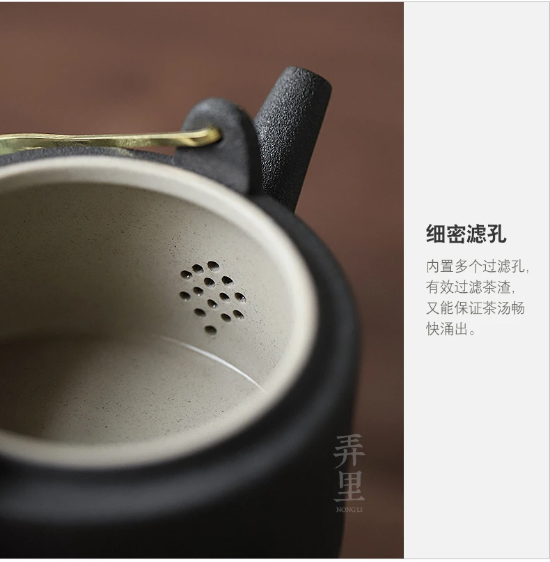 Чайный набор кунг-фу домашний дзен Ti-beam чайник керамический домашний чай простая подарочная коробка