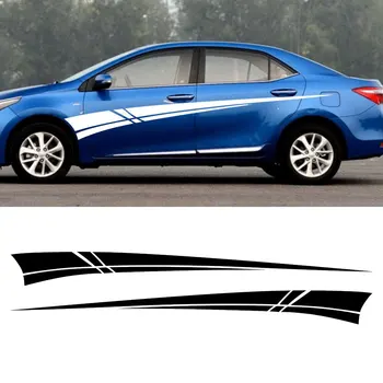 

Car Sports Stripes 106'' side stripes graphics vinyl body decal sticker tu-734