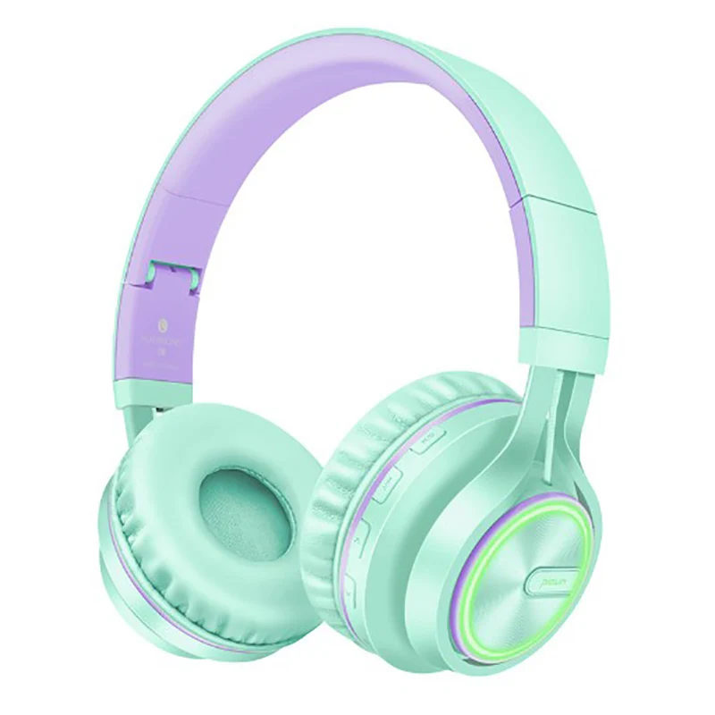 Smart Bluetooth headphones bass noise cancelling support memory card wireless and wired freely switched English voice prompt