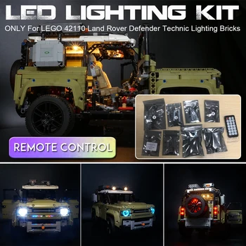 

NEW Led Light Set With Remote Control Lighting Kit For Blocks 42110 for Land Rover for Defenders Off Road Vehicle Block Toy