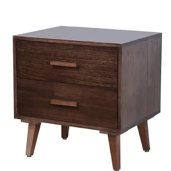 

Nordic Solid Wood Bedside Cabinet Walnut Simple Modern Receiving Cabinet Bedside Cabinet Drawer Small Storage Cabinet