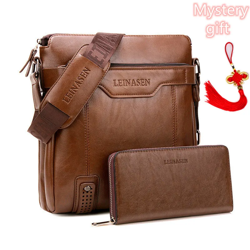 

Arrival Fashion Business Leather Men Messenger Bags Briefcase For Document Handbag Satchel Portfolio Brief Case Bag For Phone