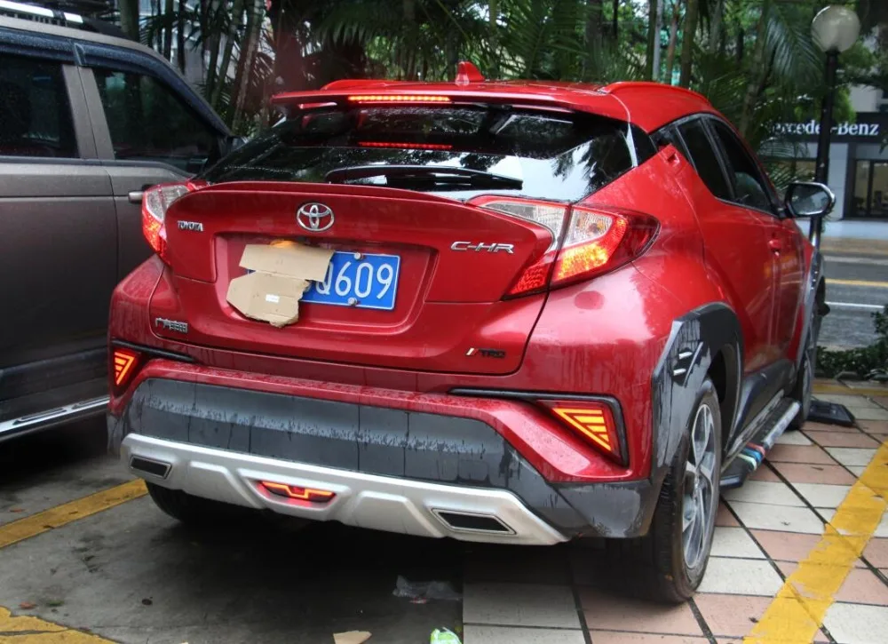 Автомобильный bupmer задний фонарь для Toyota CHR задний фонарь CH-R CH R тормозной светодиодный~ 2018y автомобильные аксессуары тайламп для CHR задний фонарь