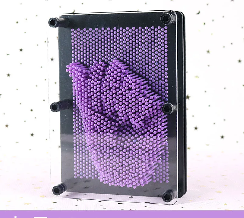 Горячая 3D головоломка DIY модель игрушки Радуга отпечаток пальца картина из игл ремесло форма клон пластиковая игрушка Дети руки плесень развивающие игрушки - Цвет: 8