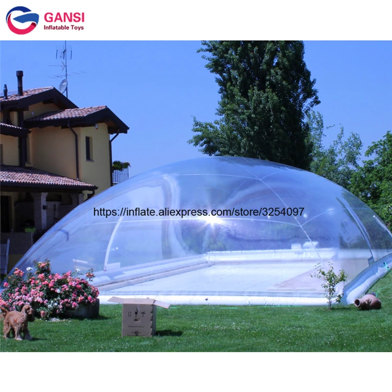 inflatable pool with shade