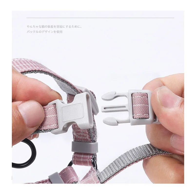 Pet Cat Collar Harness And Leash Adjustable Nylon Pet Traction Dog Kitten Halter Collar Cats Products For Cat Pet Harness Belt Pet Cat Collar Harness And Leash Adjustable Nylon Pet Traction Dog Kitten Halter Collar Cats Products For Cat Pet Harness Belt