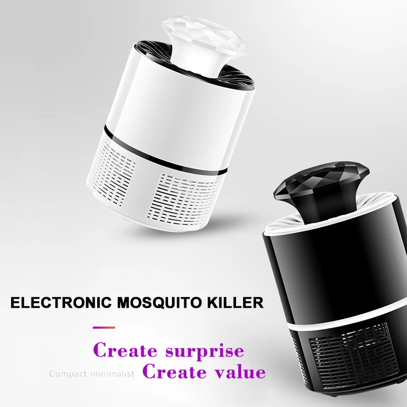 Delicate Mosquito Lamp Moths Killer USB Voiceless Pest Bug Zapper Fashion Mosquito Light Flying Insects Electric Insect Trap 5W