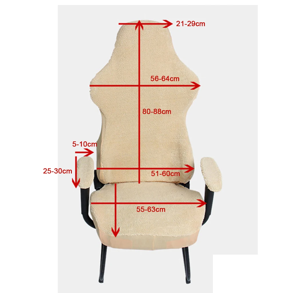 Office Executive Computer Chair Internet Bar Swivel Armchair Protector Cover Stretchable Removable Washable Swivel Chair Cover
