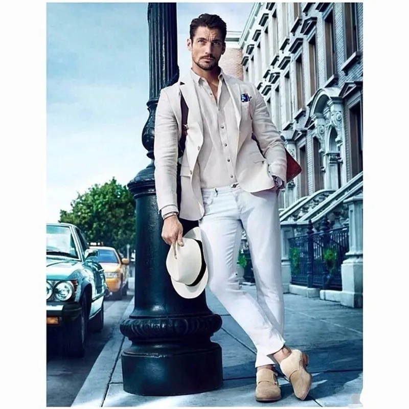 

Custom Made Casual 2pieces (Coat+Pant+Tie) Groom Men Suit Tuxedos Fashion Men's Wedding Prom Clothing Business Mens Suits