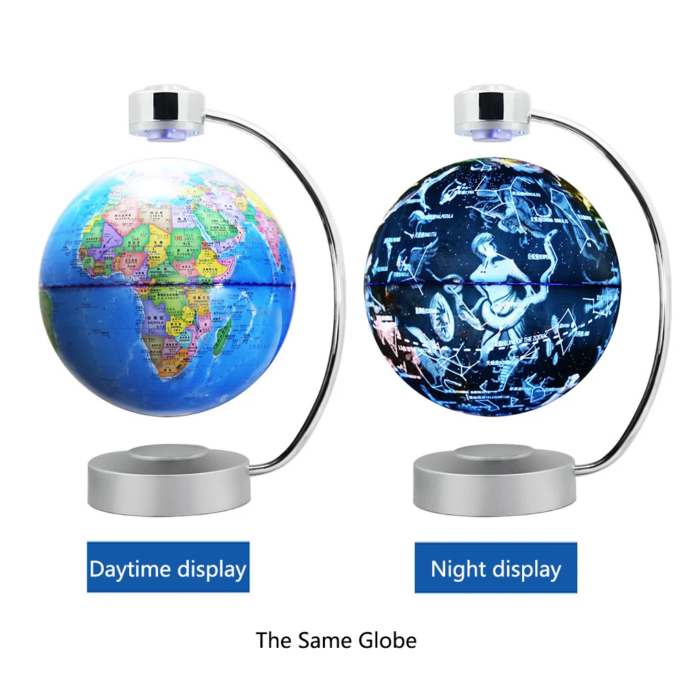  High-tech 8 Inch Magnetic Levitation Globe With LED Light Electronic Floating Globe for Child Home  - 4000125508541