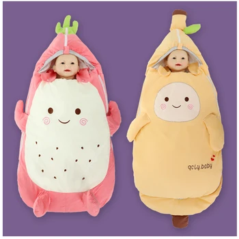

Baby Sleeping Bag For Newborn Infants Cotton Warm With Double Wings Fashionable For Seasons Protector Kids Sleeping