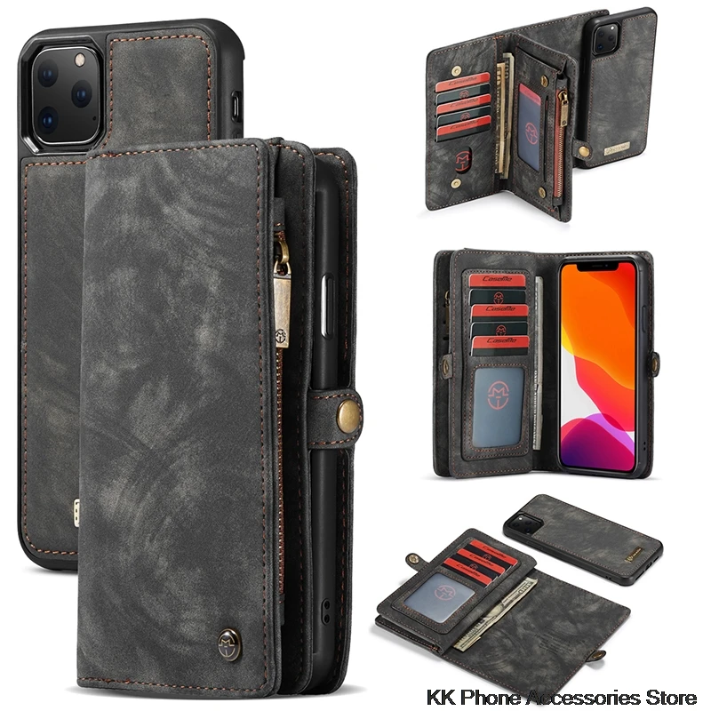 

Luxury Cow Leather Case For iPhone 11 Pro X XR XS Max Flip Multifunction Wallet Cover For iPhone 11 Pro Max 2019 Phone Cases