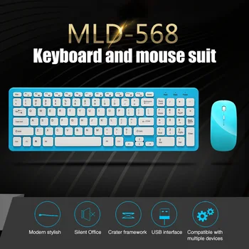 

Wireless Keyboard Mouse Combo Wireless Keyboard Mouse Combo Ultra Thin For Computer Laptop PC Full Size Office