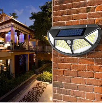 

Outdoor Solar Lights Led Light Motion Sensor Lights Wide Angle Garden Wall Street Wall Lights Home Decor Garden Decoration