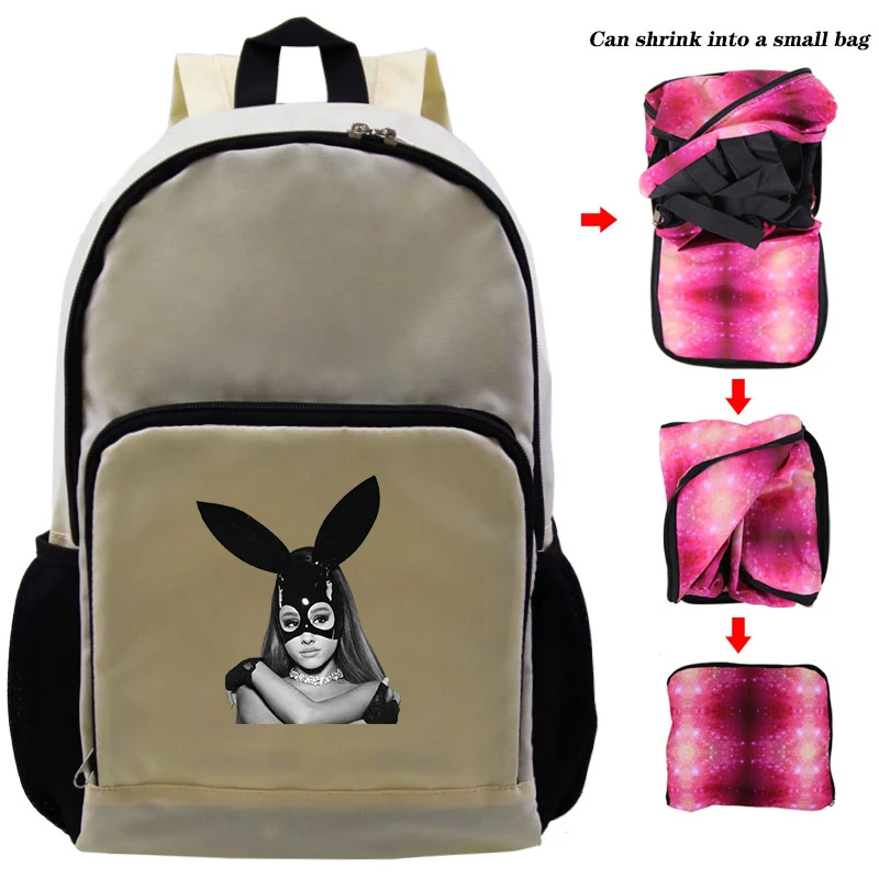 Нейлоновый женский рюкзак Ariana Grande, сумки Kpop, стильные однотонные рюкзаки, Mochila Feminina Mujer, дорожная сумка для девочек-подростков, школьный ранец - Цвет: Backpack 17
