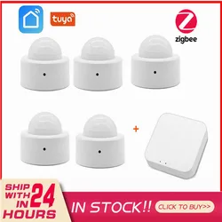 Tuya ZigBee – capteur de mouvement WiFi PIR, détecteur infrarouge sans fil Compatible avec passerelle intelligente, alarme de sécurité pour maison intelligente 