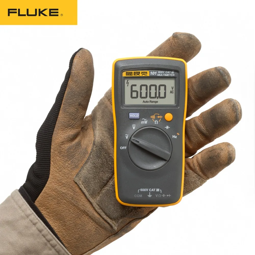 Fluke 15B+/17B+/18B+/12E+ автоматический цифровой Диапазон мультиметр DMM AC/DC/диод/R/C напряжение тока тестер