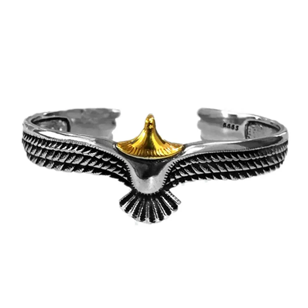 Braccialetto Vichingo Raven Eagle Braccialetto Pagan Jewelry Eagle Cuff Wrisband