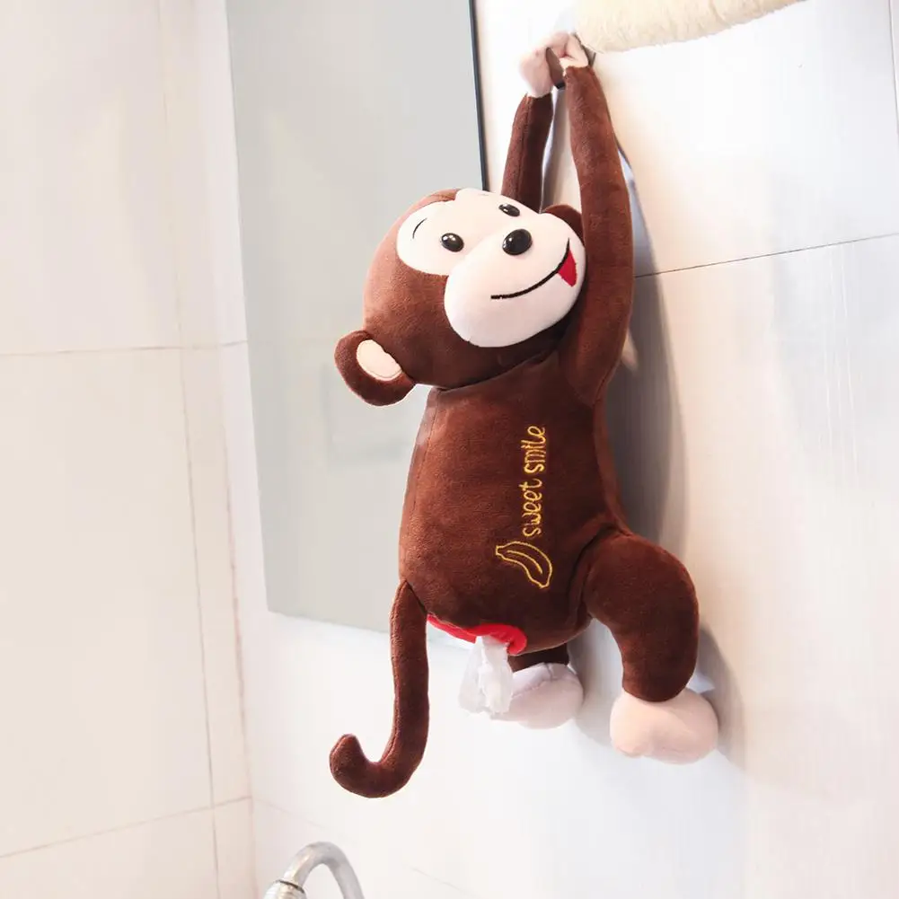 Коробка для салфеток Милая обезьяна бумажные игрушки коробка для салфеток крышка коробка-держатель для салфеток коробка для хранения бумаги для автомобильного туалетного столика ночные подставки столы
