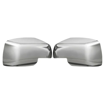 

1Pair Full Chrome Wing Side Mirror Covers Caps for Land Rover Discovery Freelander 2