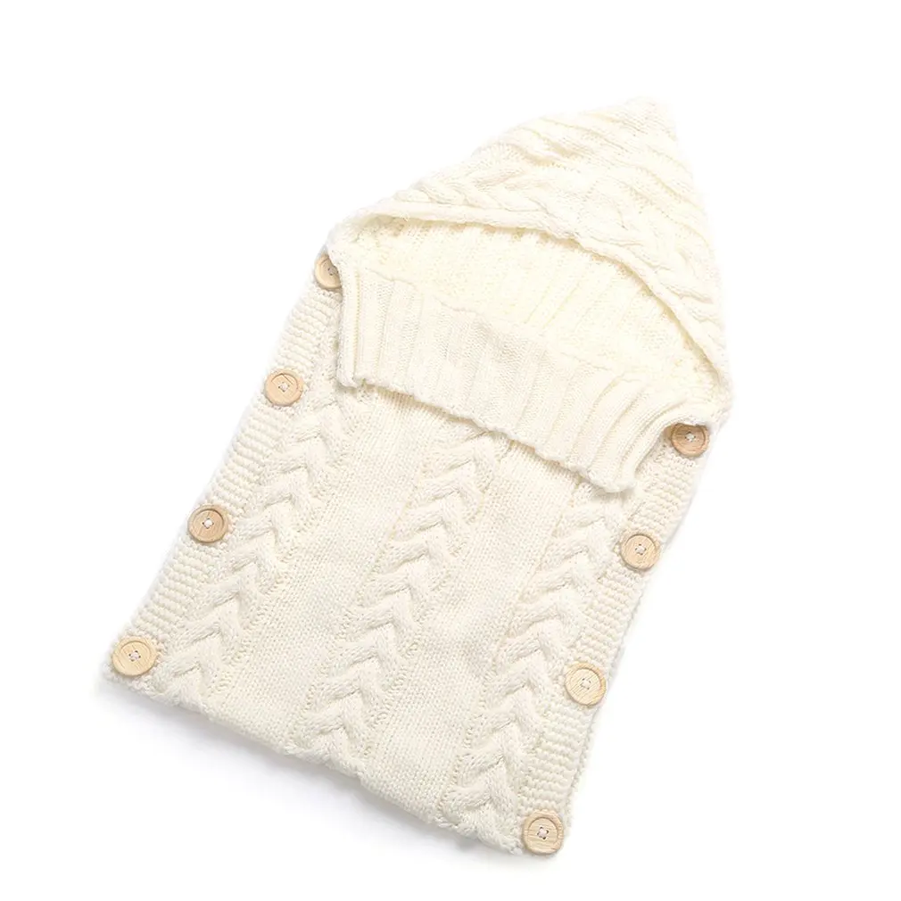 

Newborn Baby Sleeping Bag Cotton Warm Knitted Baby Sleeping Bag Stroller Blanket Foot Cover Baby Sleeping Bag