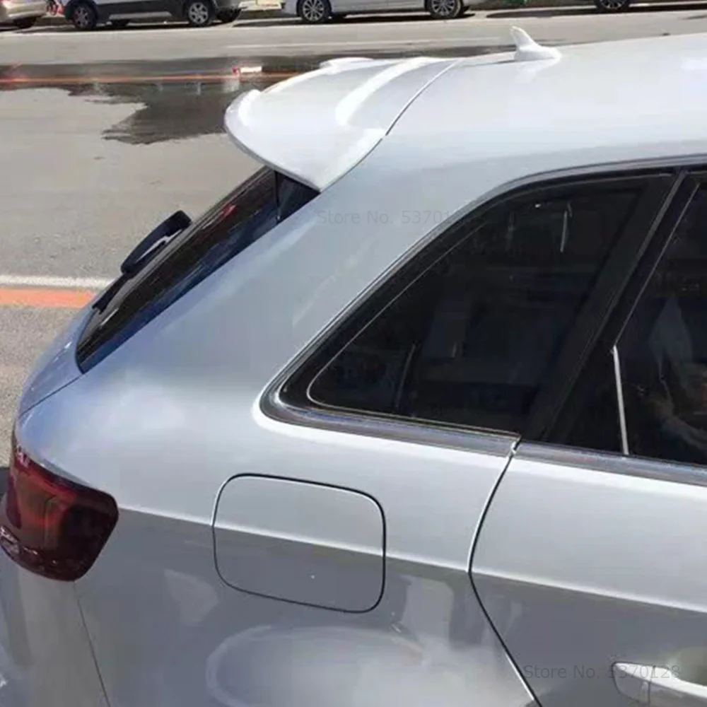 Для Audi Q3 черный спойлер- Высокое качество ABS спойлер из материала заднего крыла автомобиля праймер цвет задний спойлер автомобиля Стайлинг 1 шт